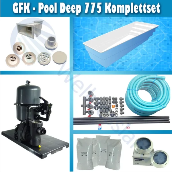 Gfk Pool Deep 775 Komplettset