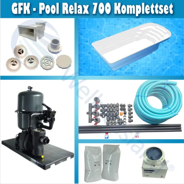 Gfk Pool Relax 700 Komplettset