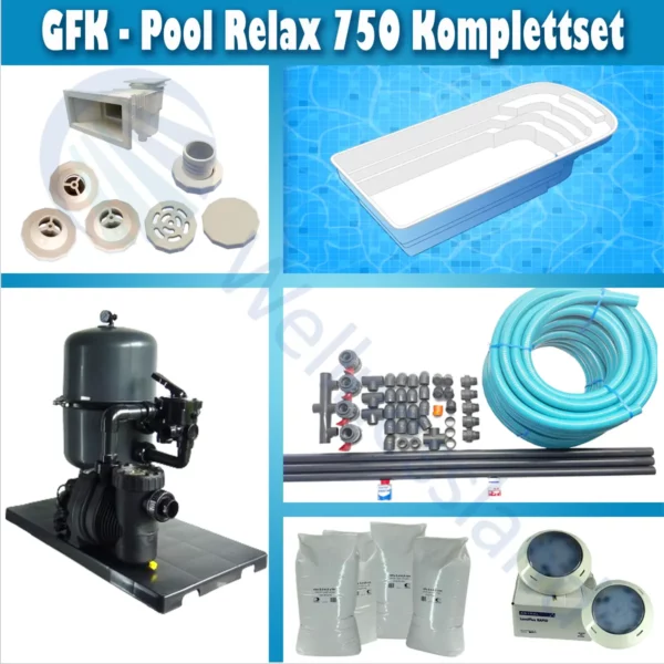 Gfk Pool Relax 750 Komplettset