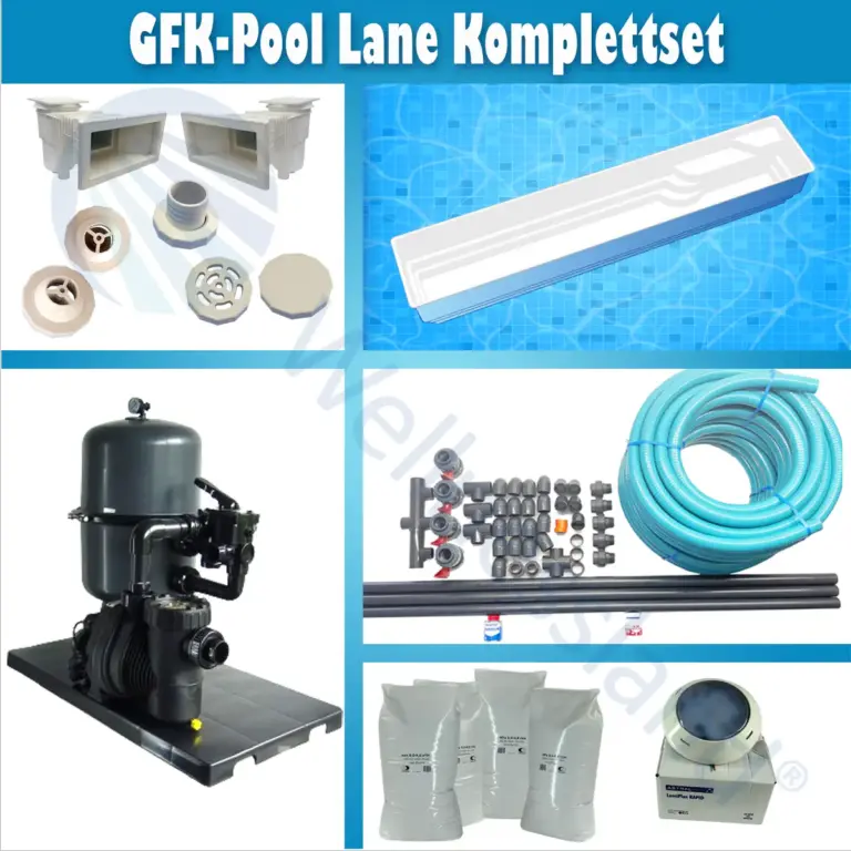 Gfk Pool Lane Komplettset