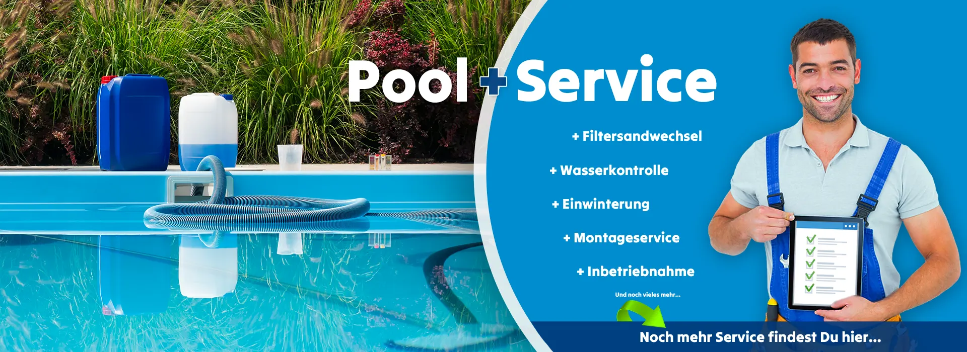 Pool-Service - GFK-Pool-Schwimmbecken